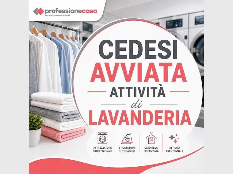 Vendesi Storica e Avviata Attività di Lavanderia a Minturno
